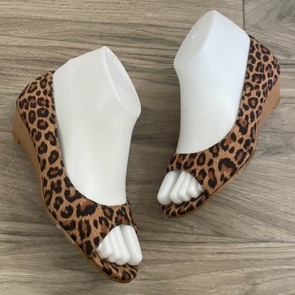 Rampage animal print peep toe shoes size 5 - Picture 3 of 9